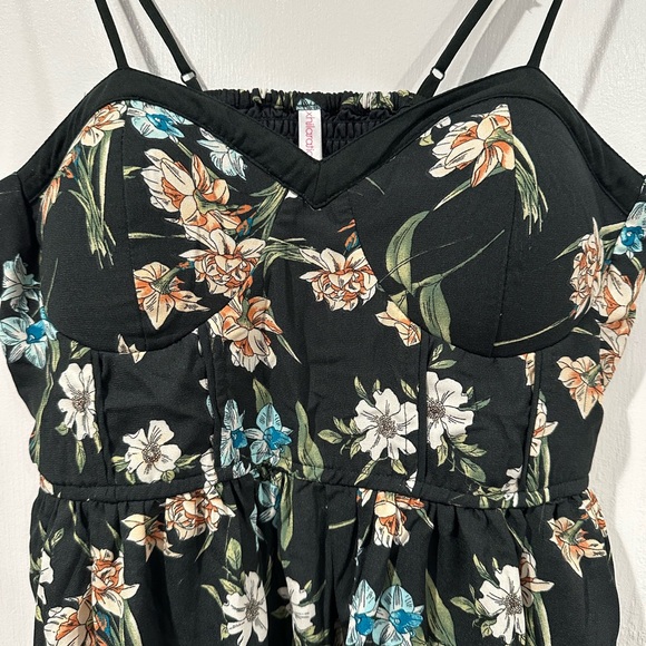 Xhilaration Black Floral Dress - Picture 2 of 2